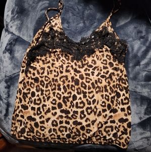 Womens cheetah print tank